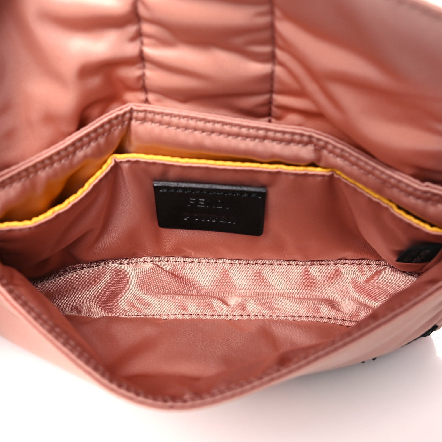 Fendi X PORTER Nylon Cuoio Roma Mini Phone Baguette Belt Bag Baby Pink 5 of 10