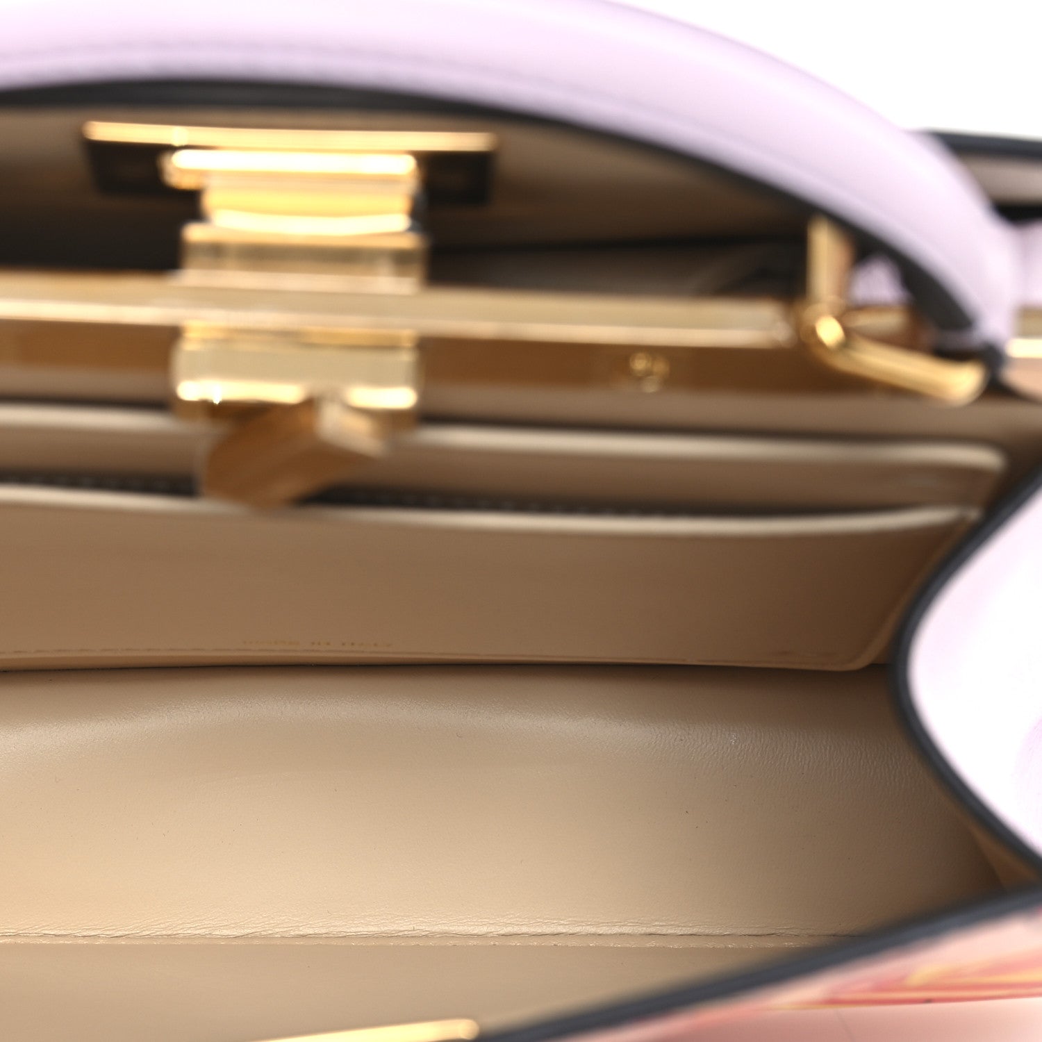 Fendi Vitello Seta Shiny Nappa Dancing Girls Inlay Small Peekaboo I SEE U Satchel Anemone Multicolor 5 of 12