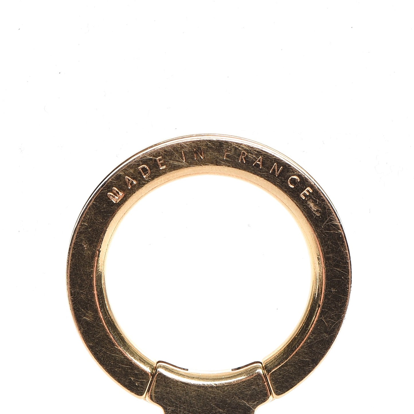 Metal Pochette Extender Key Ring Chain Gold