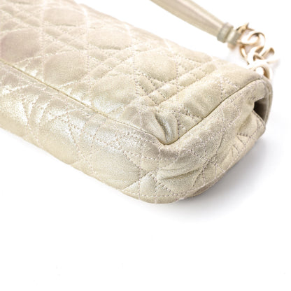 Christian Dior Metallic Lambskin Cannage Small Rendezvous Flap Gold 15 of 18