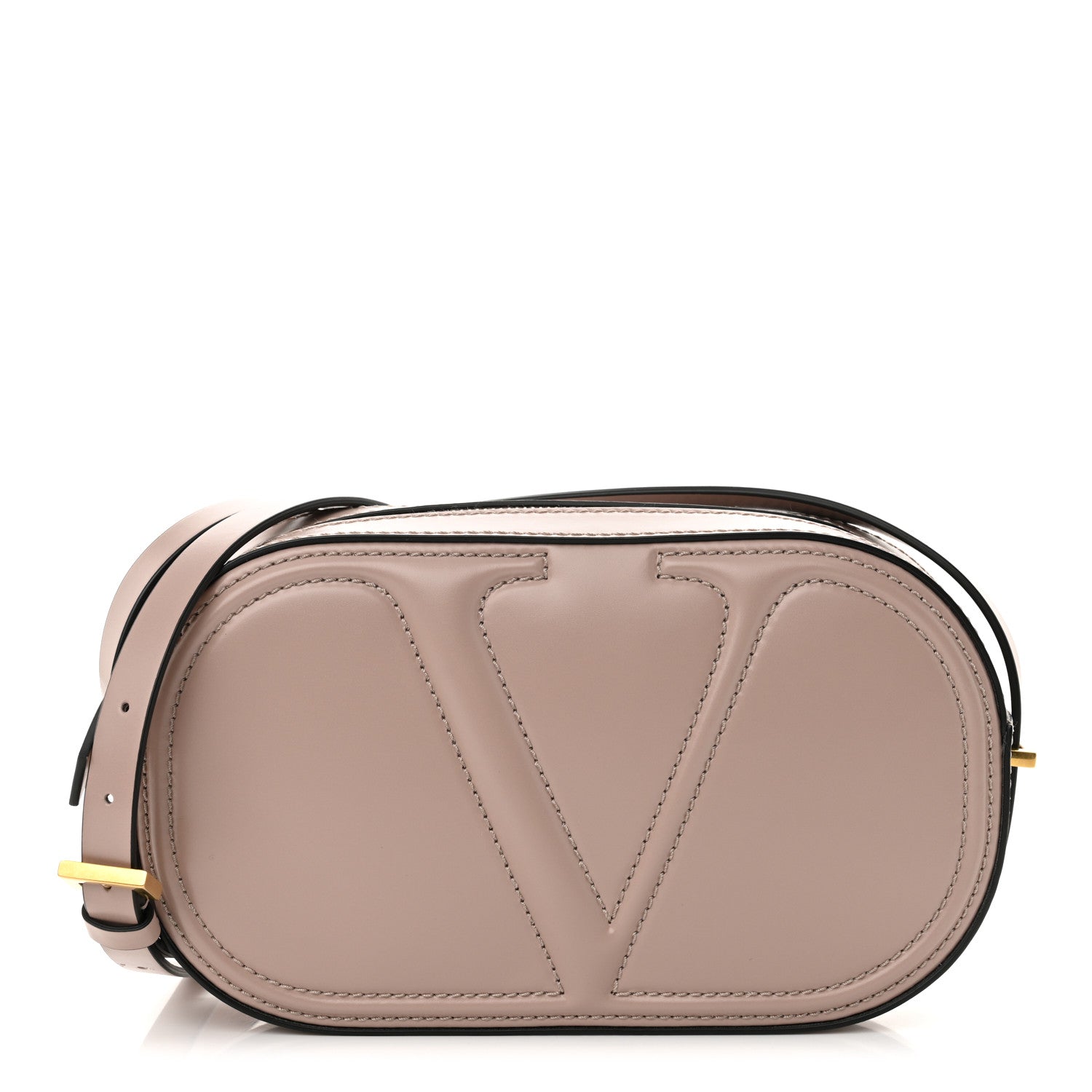 Valentino Garavani Calfskin VLogo Walk Crossbody Poudre 1 of 10
