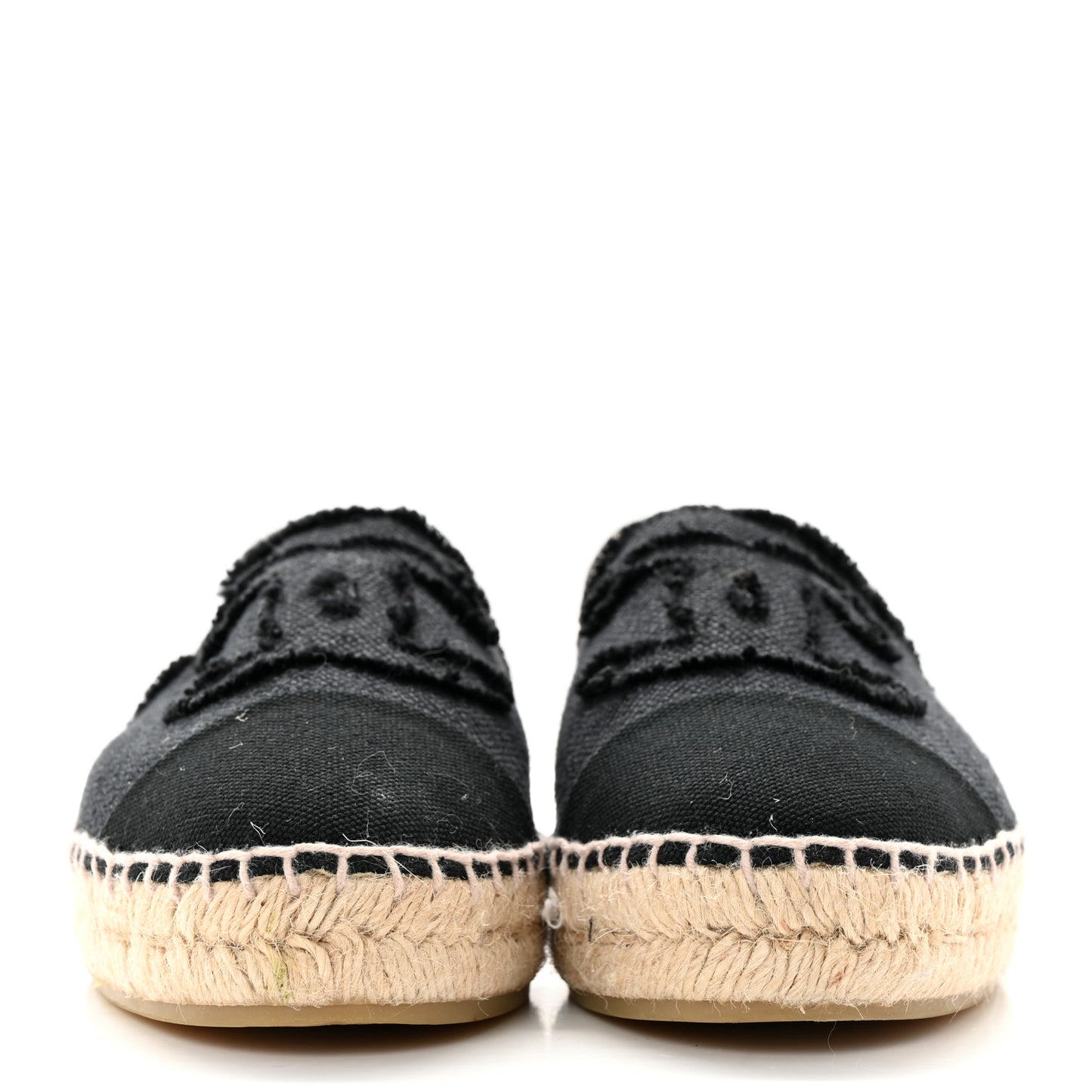 Linen CC Espadrilles 37 Black