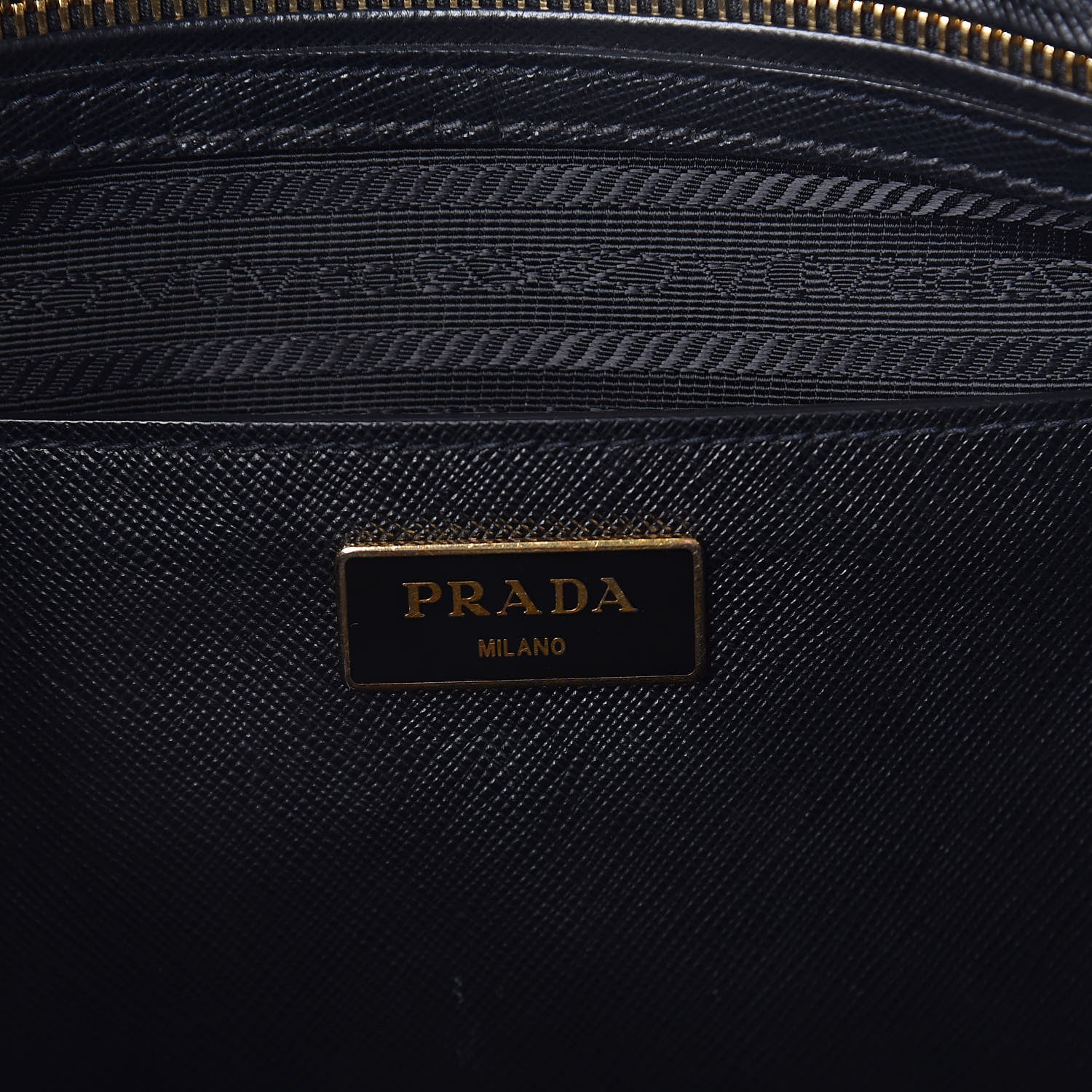 Prada Saffiano Medium Galleria Double Zip Tote Black 6 of 12