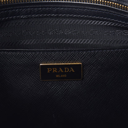 Prada Saffiano Medium Galleria Double Zip Tote Black 6 of 12