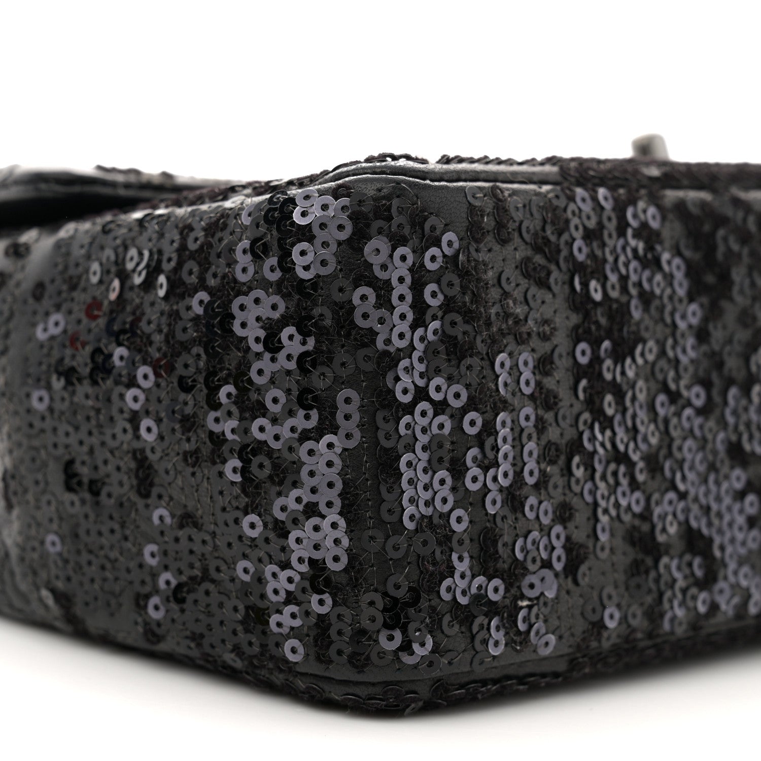 Chanel Sequin Lambskin Medium Moonlight on Water Flap Black 9 of 11