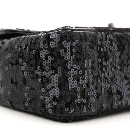 Chanel Sequin Lambskin Medium Moonlight on Water Flap Black 9 of 11