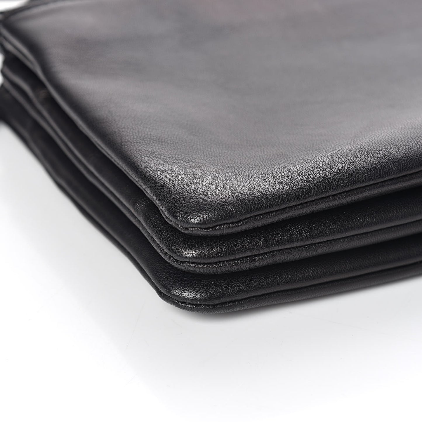 Lambskin Small Trio Crossbody Bag Black