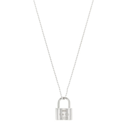 Tiffany Sterling Silver 1837 Lock Charm Pendant Necklace 1 of 4