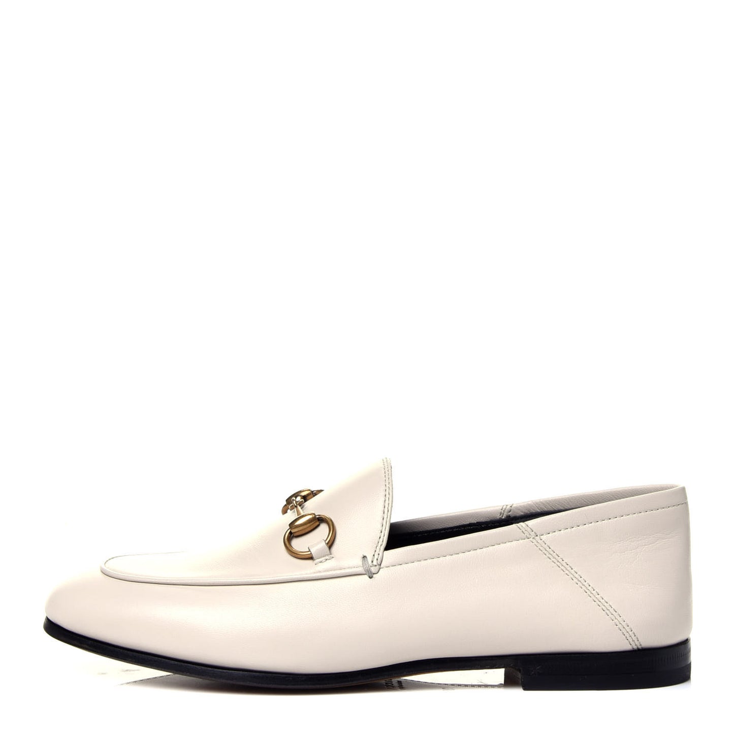 Lambskin Womens Brixton Horsebit Loafers 35 Mystic White