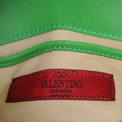 Valentino Garavani Vitello Mini Rockstud Shoulder Flap Bag Green 6 of 7