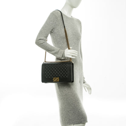 Chanel Caviar Quilted New Medium Boy Flap Black 2 of 8