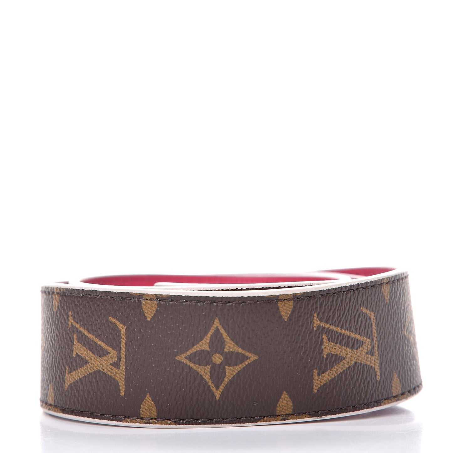 Monogram Bandouliere Shoulder Strap Hot Pink