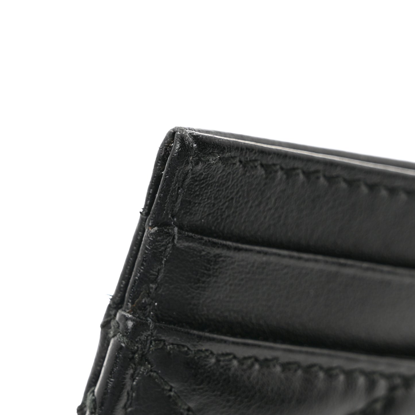 Calfskin Matelasse GG Marmont Card Holder Black