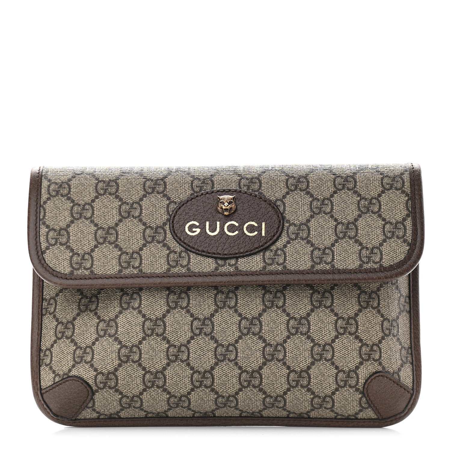 Gucci GG Supreme Monogram Neo Vintage Web Belt Bag Brown 1 of 9