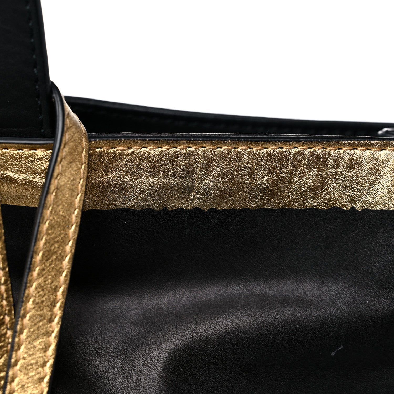 Bottega Veneta Nappa Metallic Tote Black Gold 11 of 12
