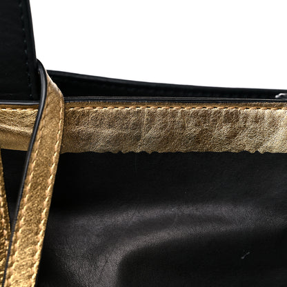 Bottega Veneta Nappa Metallic Tote Black Gold 11 of 12