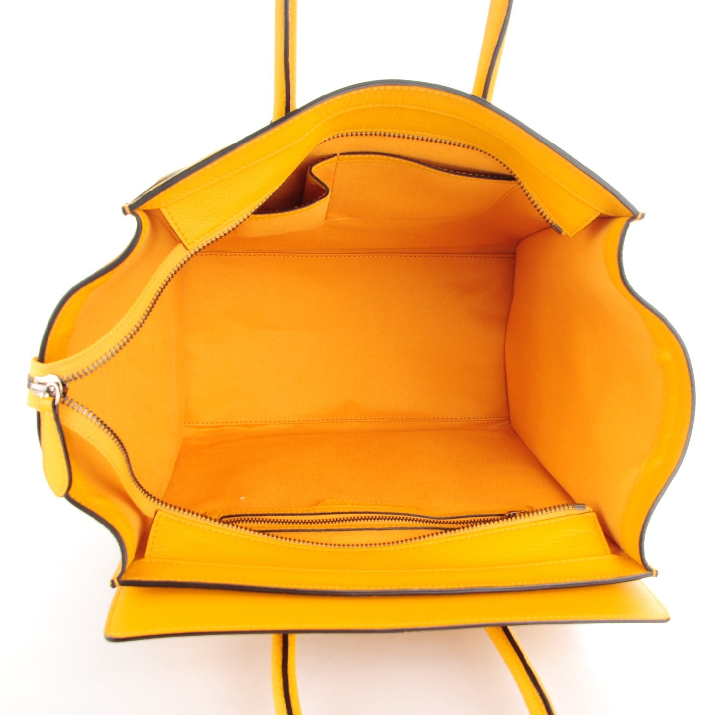 Drummed Calfskin Mini Luggage Ocre
