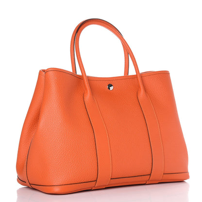 Hermes Vache Country Garden Party 36 MM Orange 3 of 6