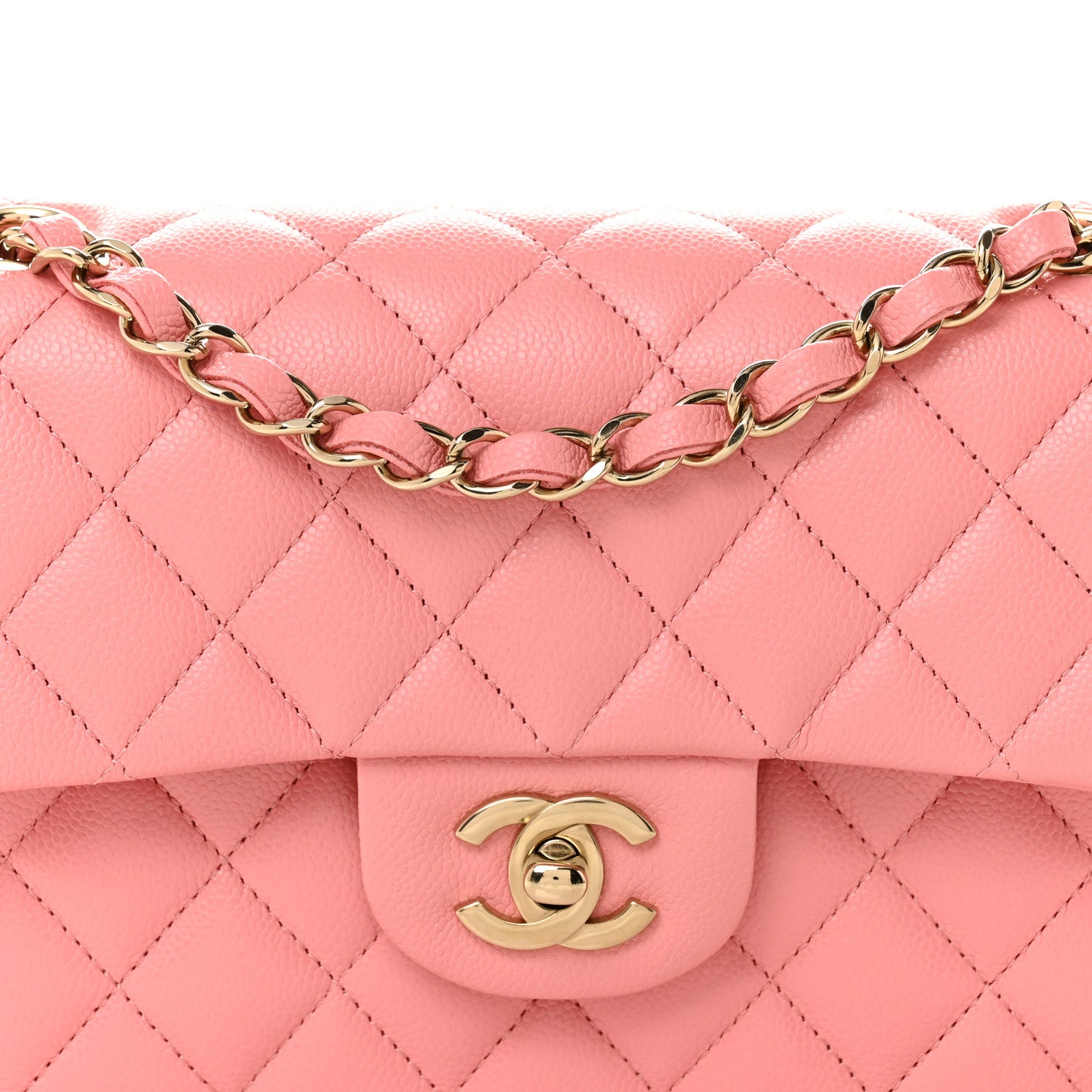 Chanel Caviar Quilted Small Double Flap Light Pink 8 of 11