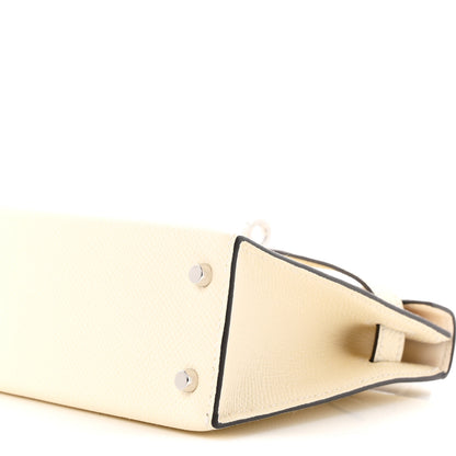 Hermes Epsom Mini Kelly Sellier 20 Nata Dune Bai Brun 19 of 21