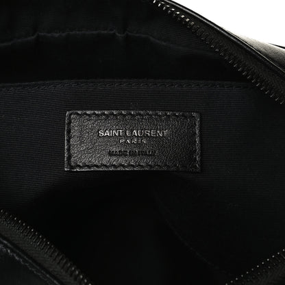 Saint Laurent Calfskin Matelasse Monogram Lou Camera Bag Black 6 of 16