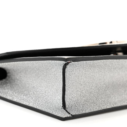Christian Louboutin Glitter Calfskin Loubi54 Crossbody Clutch Silver 8 of 13
