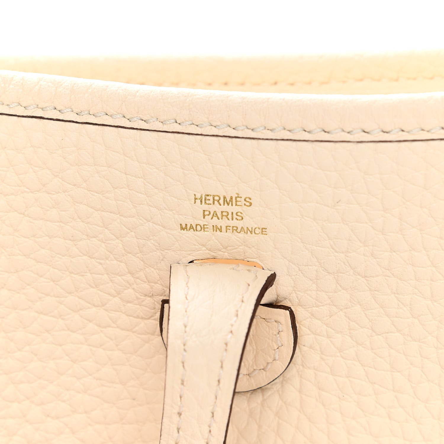 Hermes Taurillon Clemence Amazone Evelyne TPM Nata Craie 6 of 11