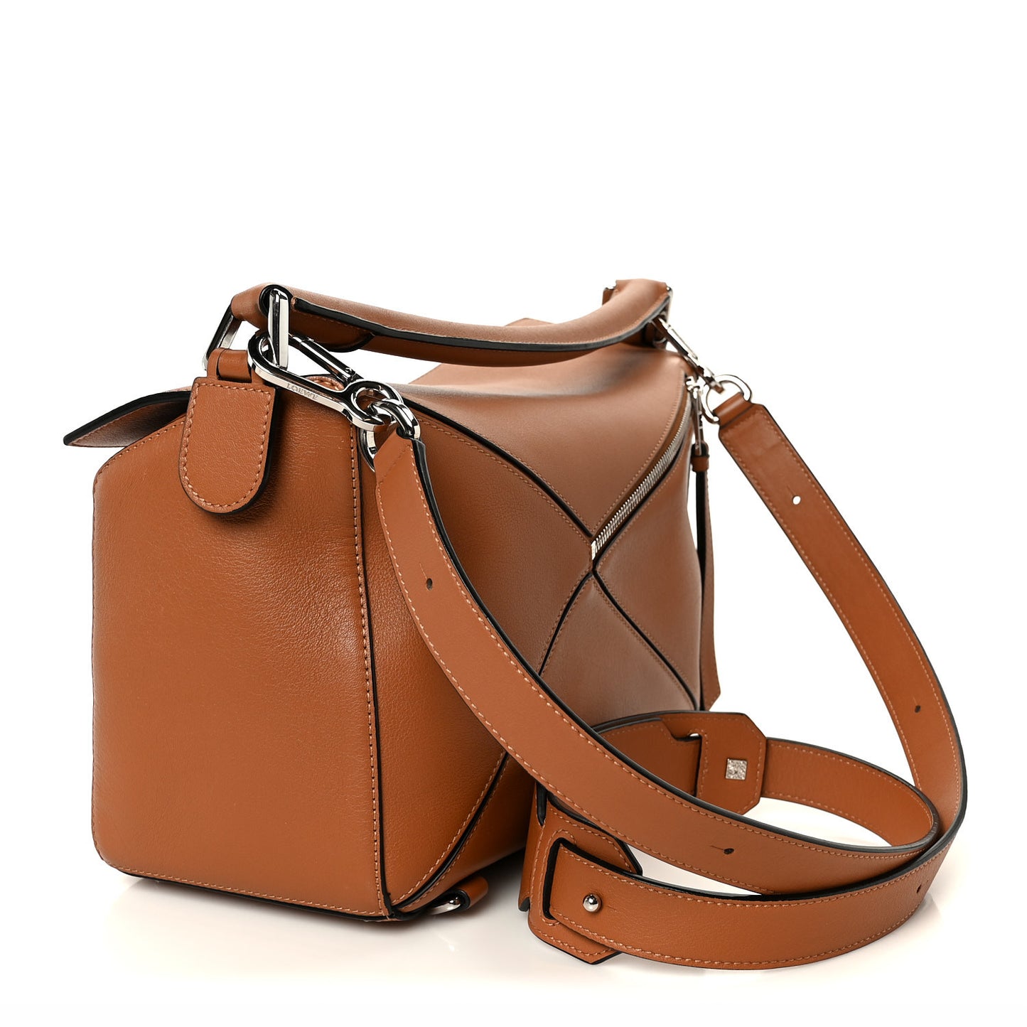 Calfskin Medium Puzzle Bag Tan