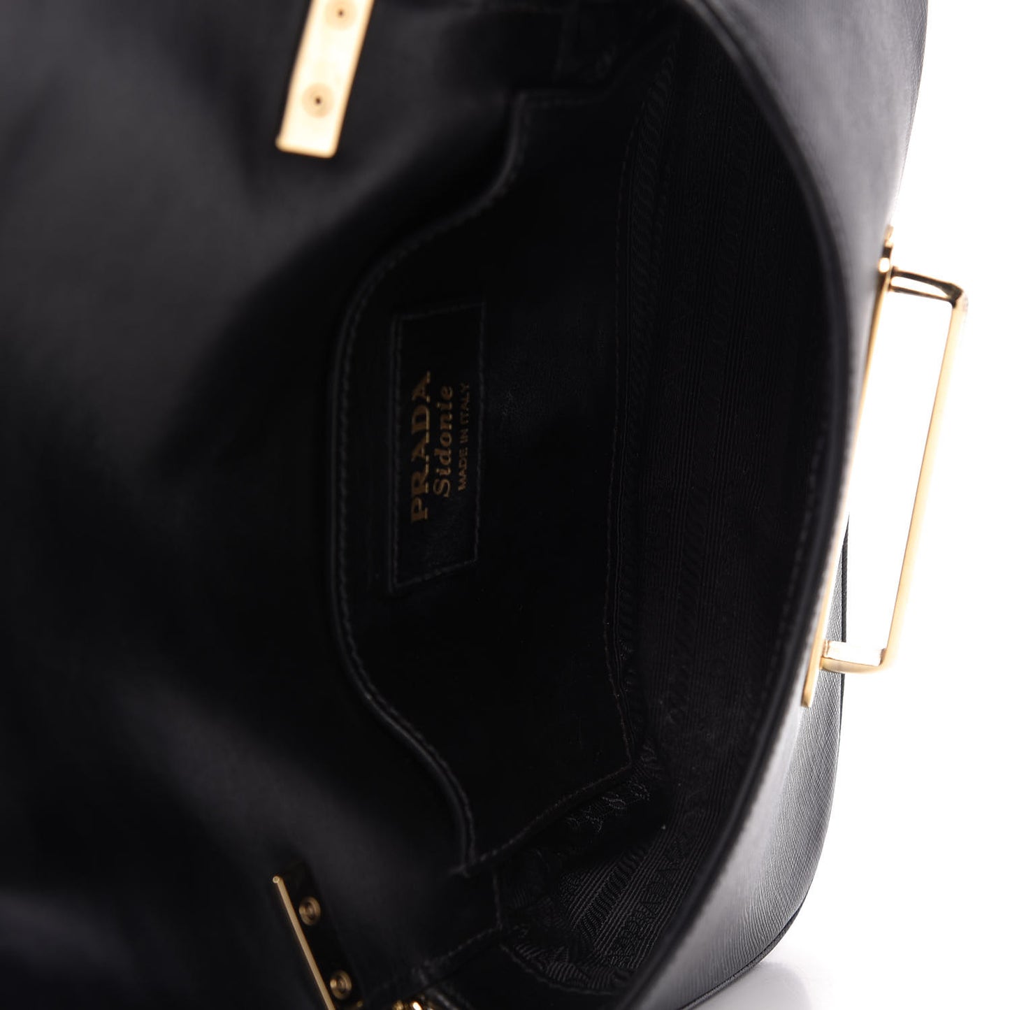 City Calfskin Saffiano Mini Sidonie Bag Black
