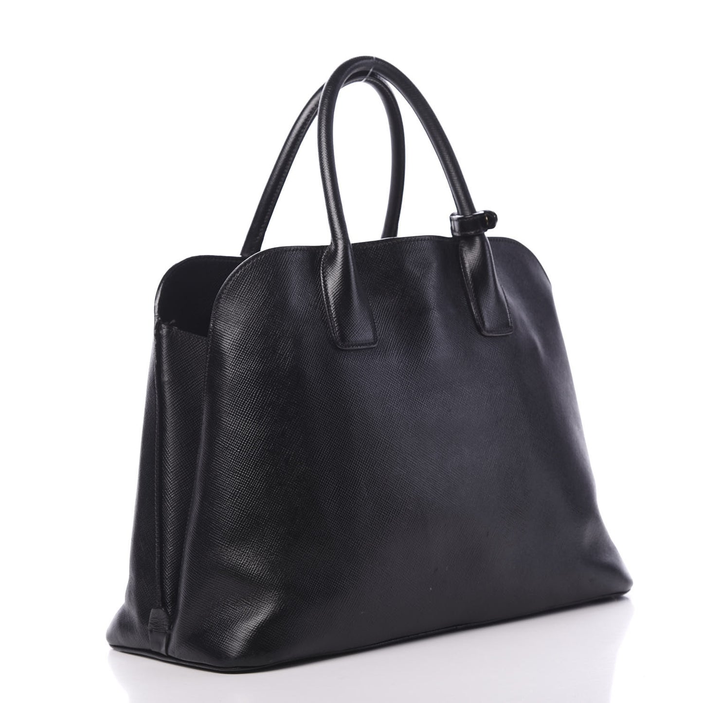 Saffiano Cuir Open Promenade Tote Black