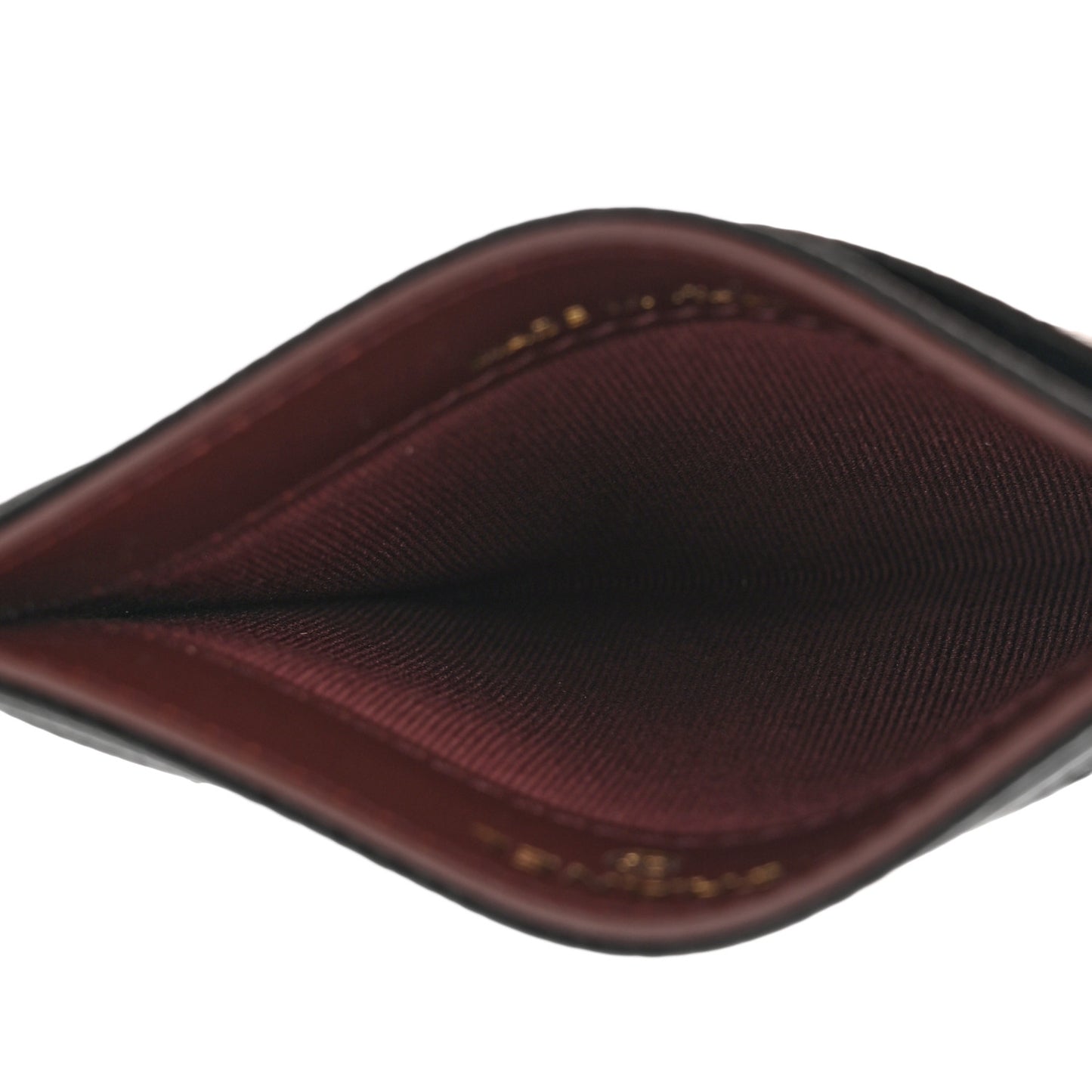 Caviar Quilted Card Holder Black