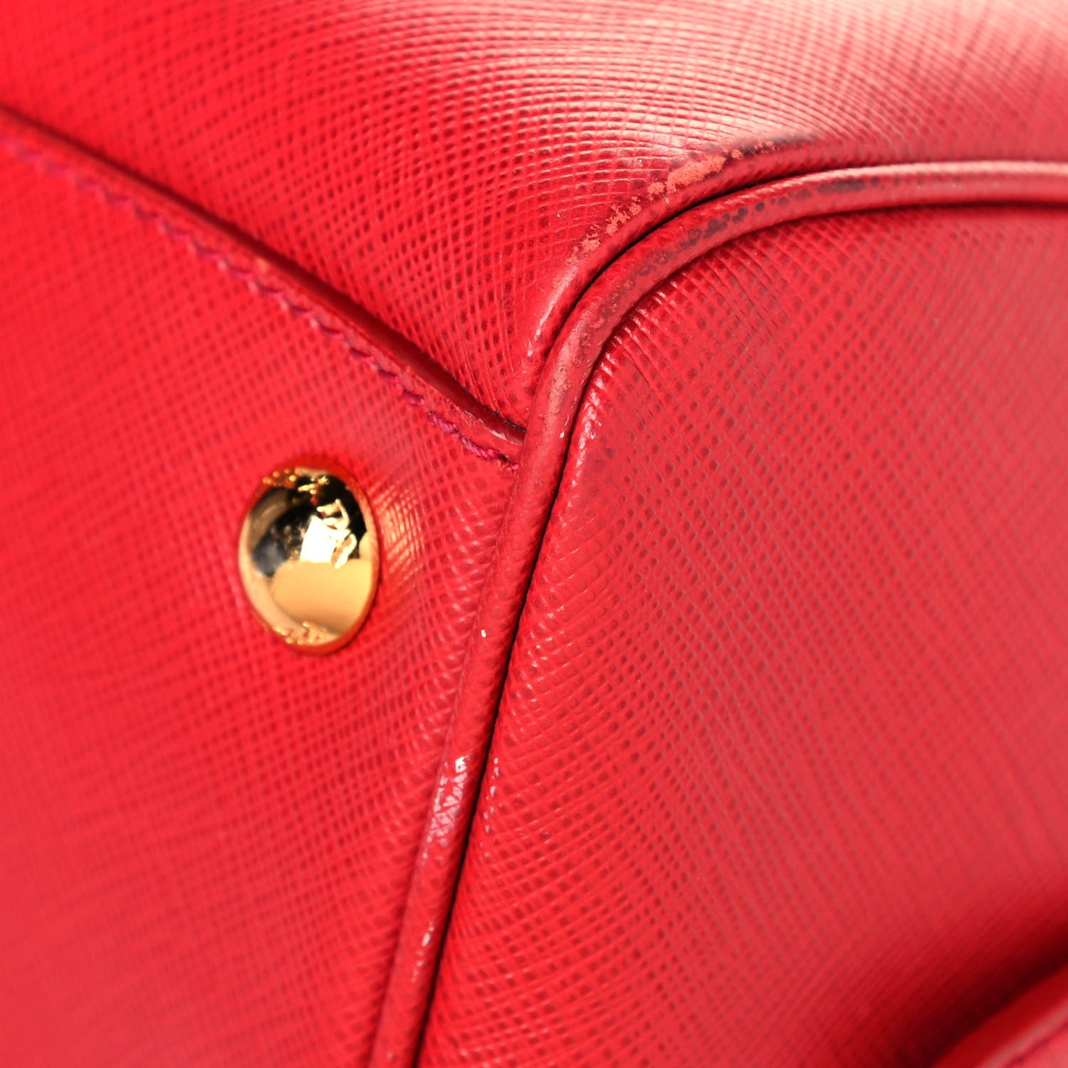 Prada Saffiano Lux Bowler Fuoco 10 of 18