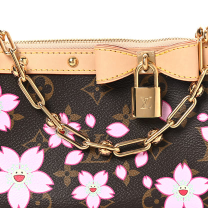Louis Vuitton LV X TM Monogram Cherry Blossom Pochette Accessories Sakura Brown 8 of 12