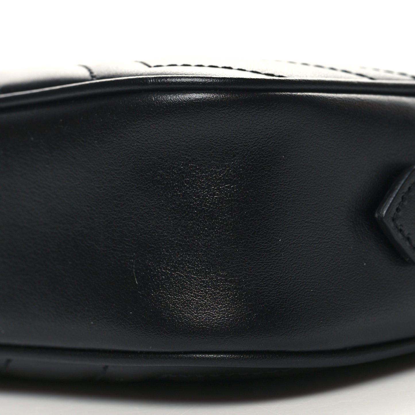 Calfskin Matelasse Mini GG Marmont Chain Shoulder Bag Black