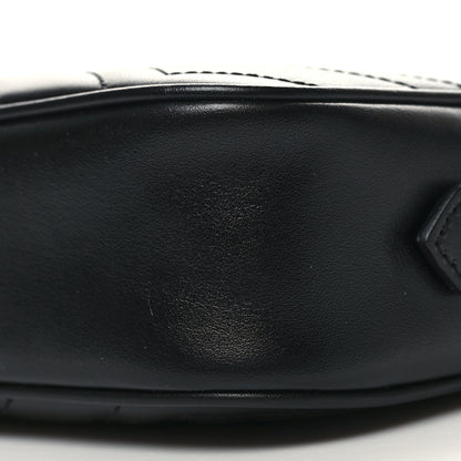 Gucci Calfskin Matelasse Mini GG Marmont Chain Shoulder Bag Black 10 of 10