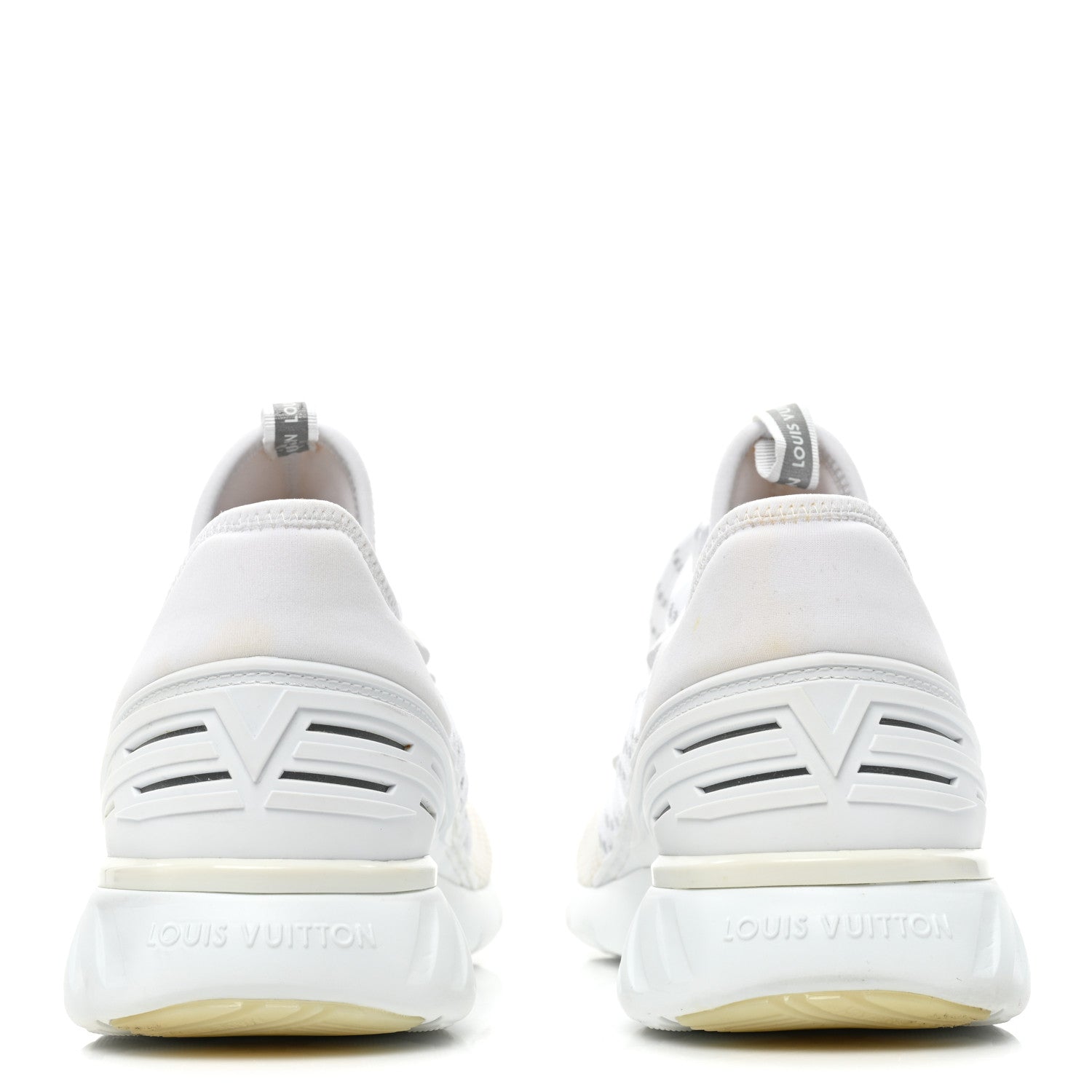 Louis Vuitton Neoprene Mesh Rubber America's Cup Fastlane Low Sneaker 37 White 4 of 15