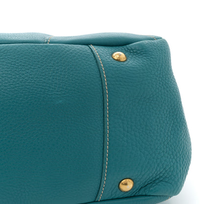 Prada Vitello Daino Tote Turchese 13 of 14