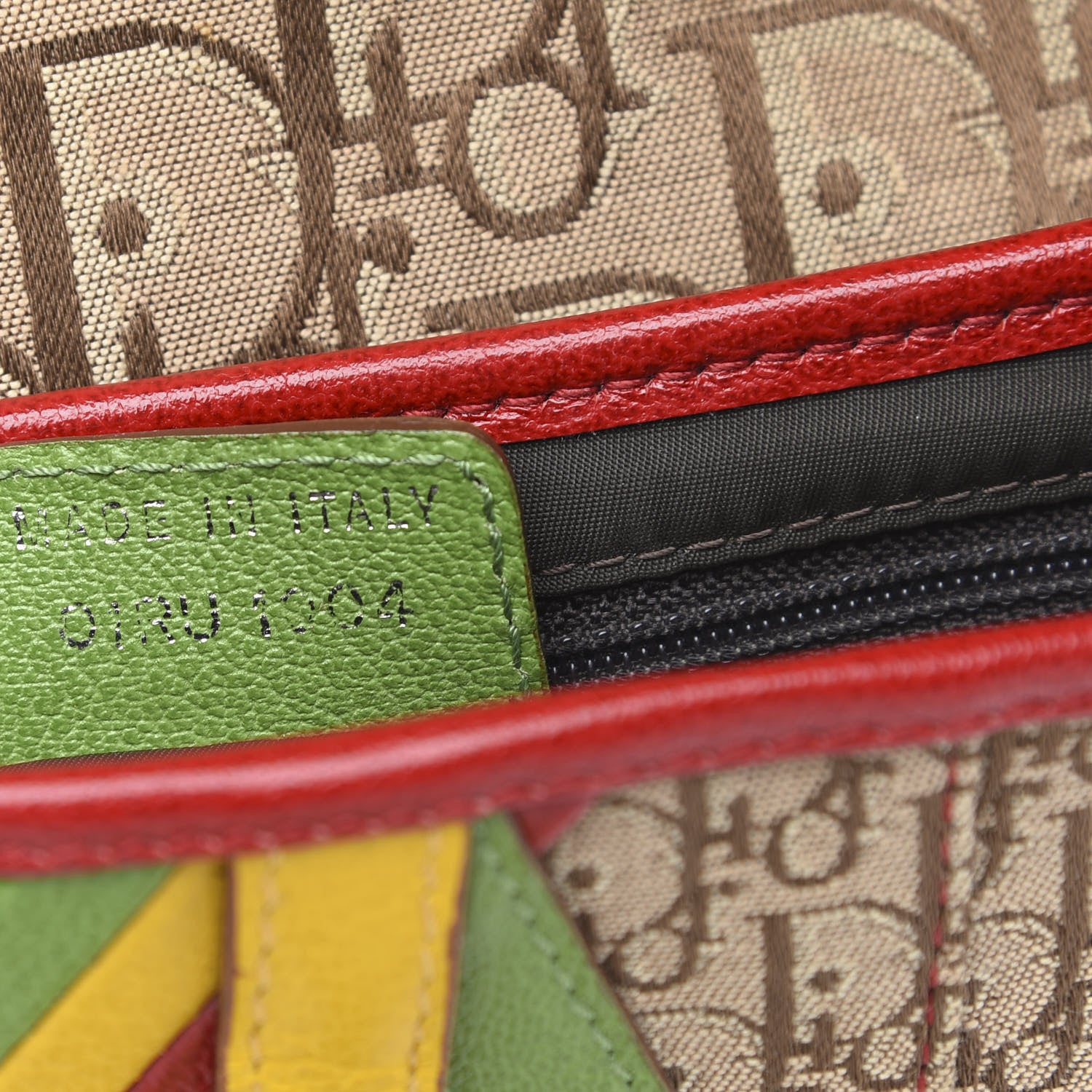 Christian Dior Monogram Rasta Saddle Bag Beige 7 of 9