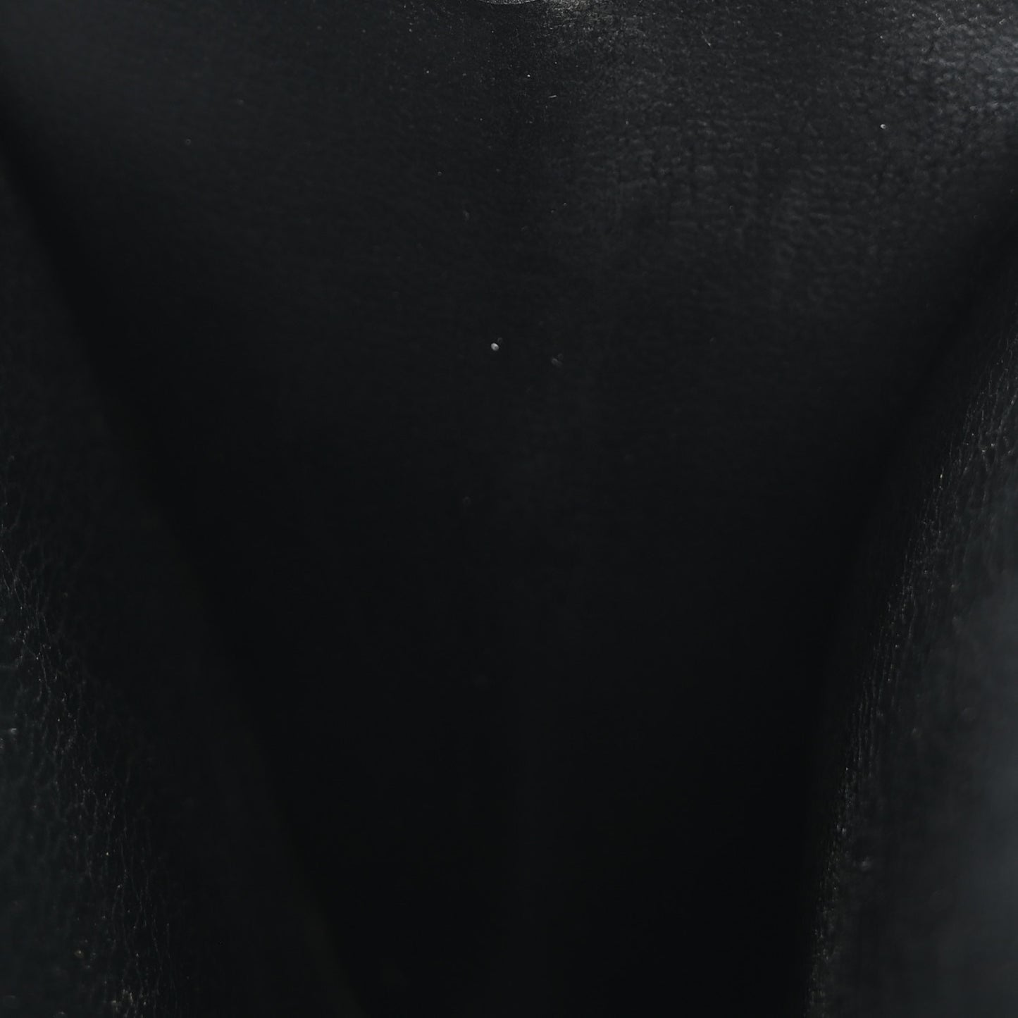 Calfskin Metal Frame Clutch Black