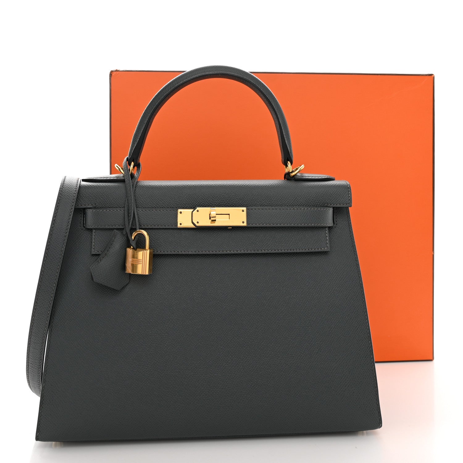 Hermes Epsom Kelly Sellier 28 Bleu Orage 12 of 12