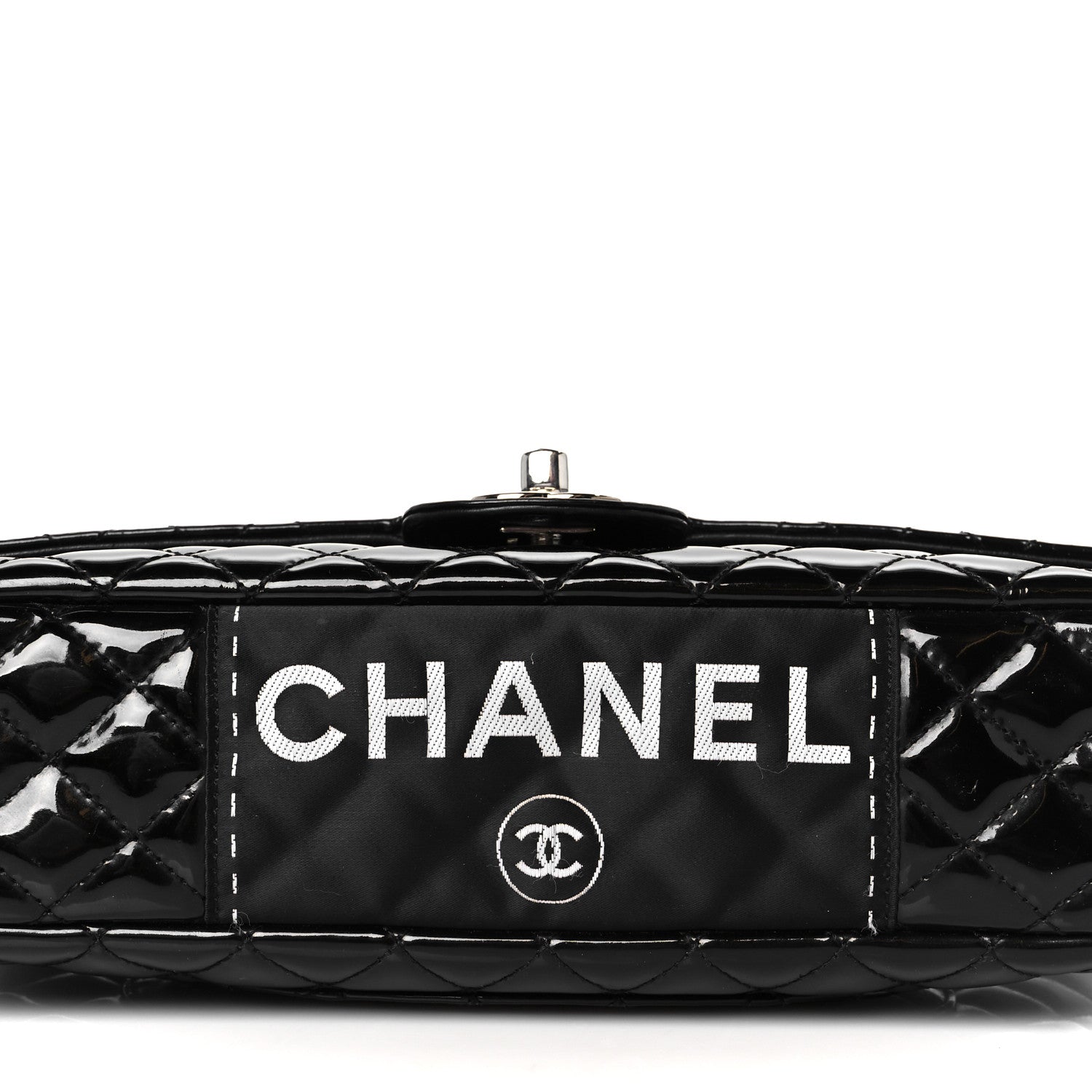 Chanel Patent Quilted Secret Label Medium Flap Black 12 of 12