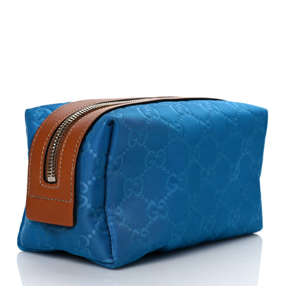 Gucci Nylon Monogram Small Cosmetic Case Blue 3 of 12