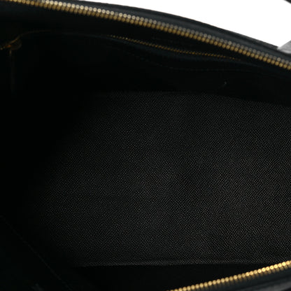 Balenciaga Signature Grained Calfskin Logo M Ville Top Handle Bag Black 5 of 8