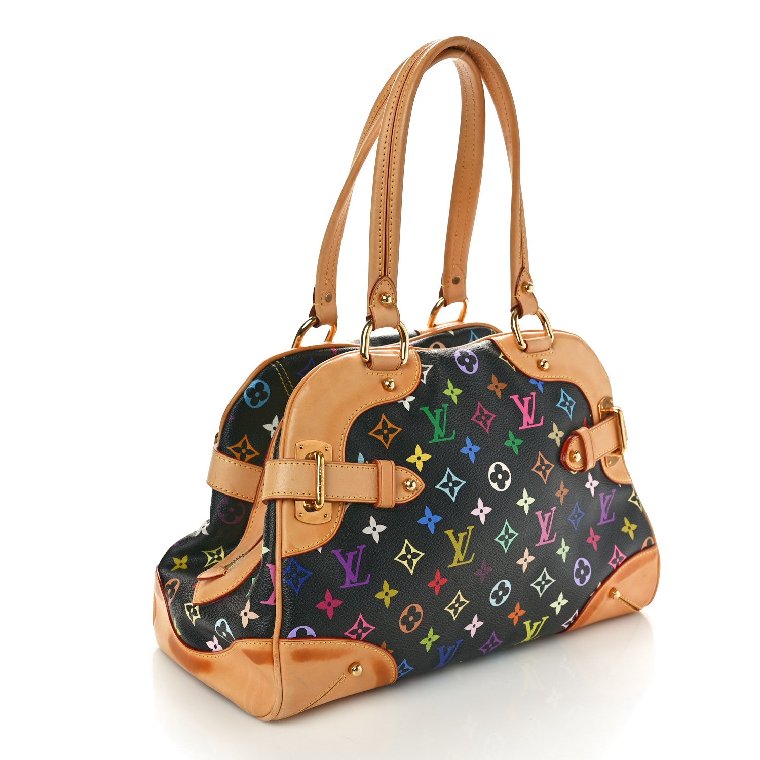 Louis Vuitton Monogram Multicolor Claudia Black 3 of 10