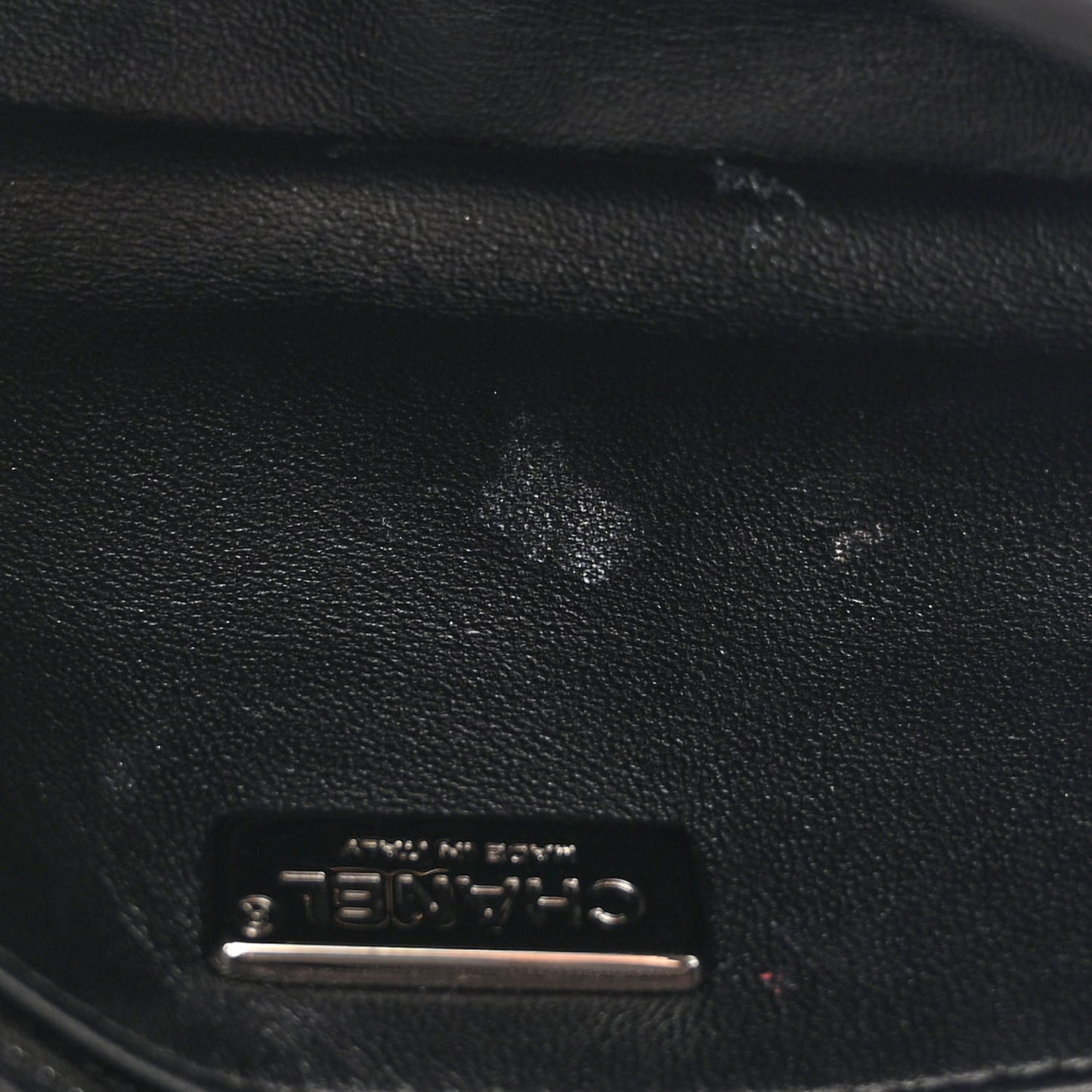 Sequin Mini Rectangular Flap Black Silver