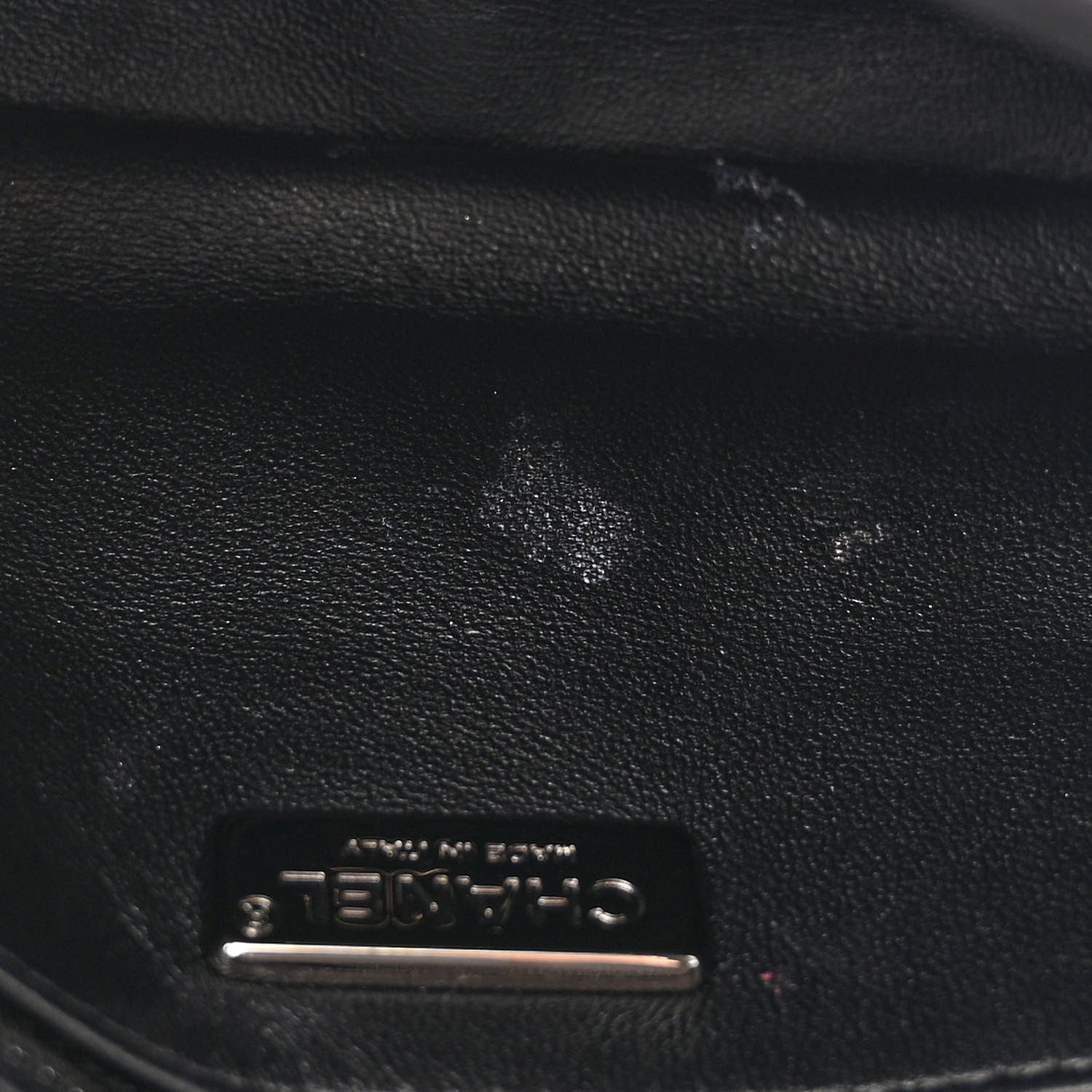 Chanel Sequin Mini Rectangular Flap Black Silver 11 of 13