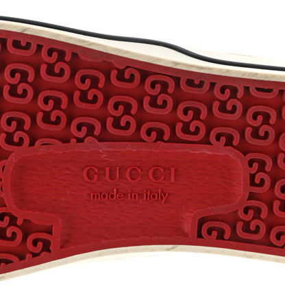 Gucci GG Monogram Womens 1977 Tennis Slip On 30mm Sneakers 39 Beige Ebony Mystic White 6 of 11
