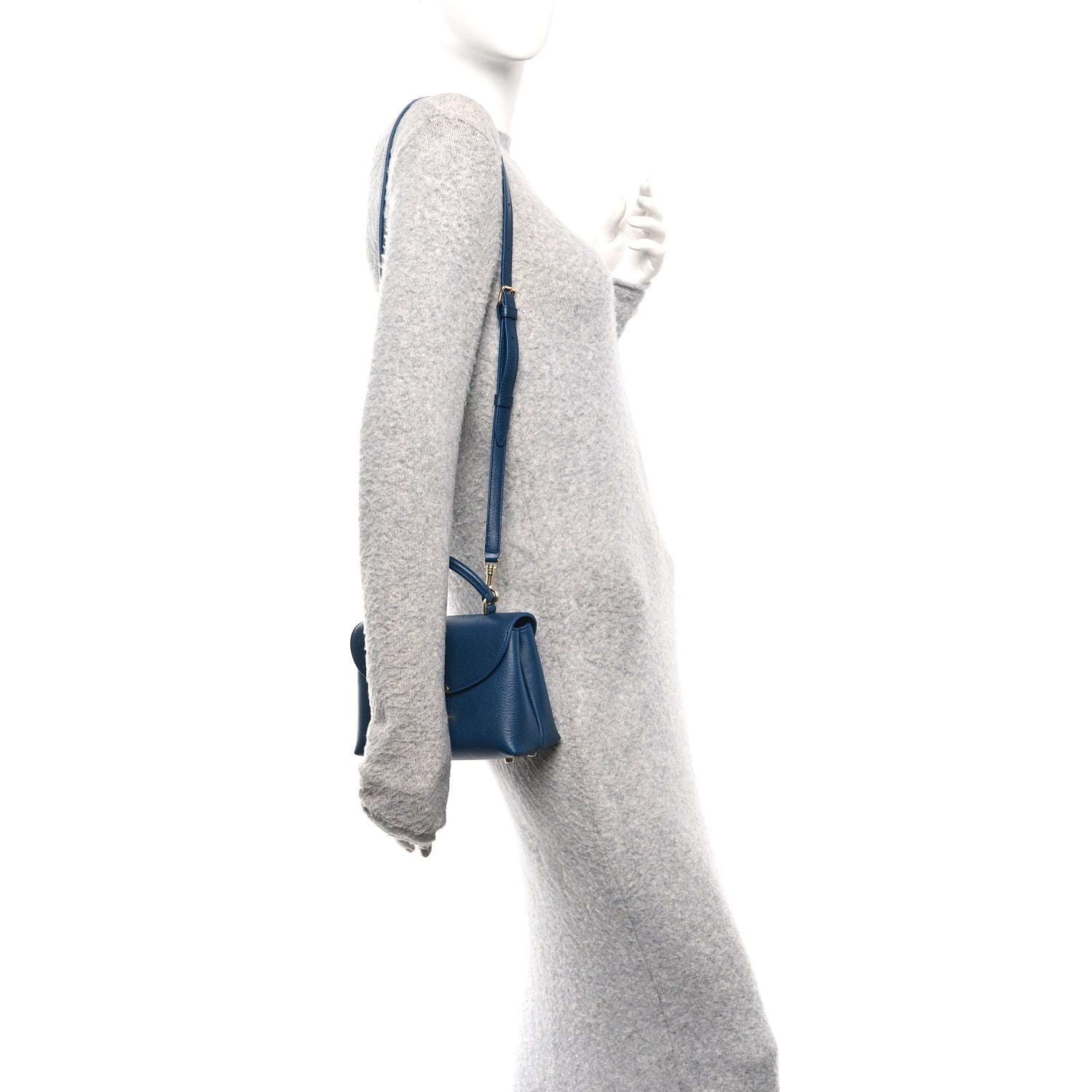 Celine Supple Grained Calfskin Teen Nino Teal Blue 2 of 11