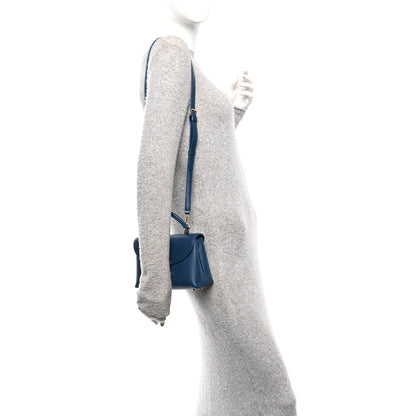 Celine Supple Grained Calfskin Teen Nino Teal Blue 2 of 11