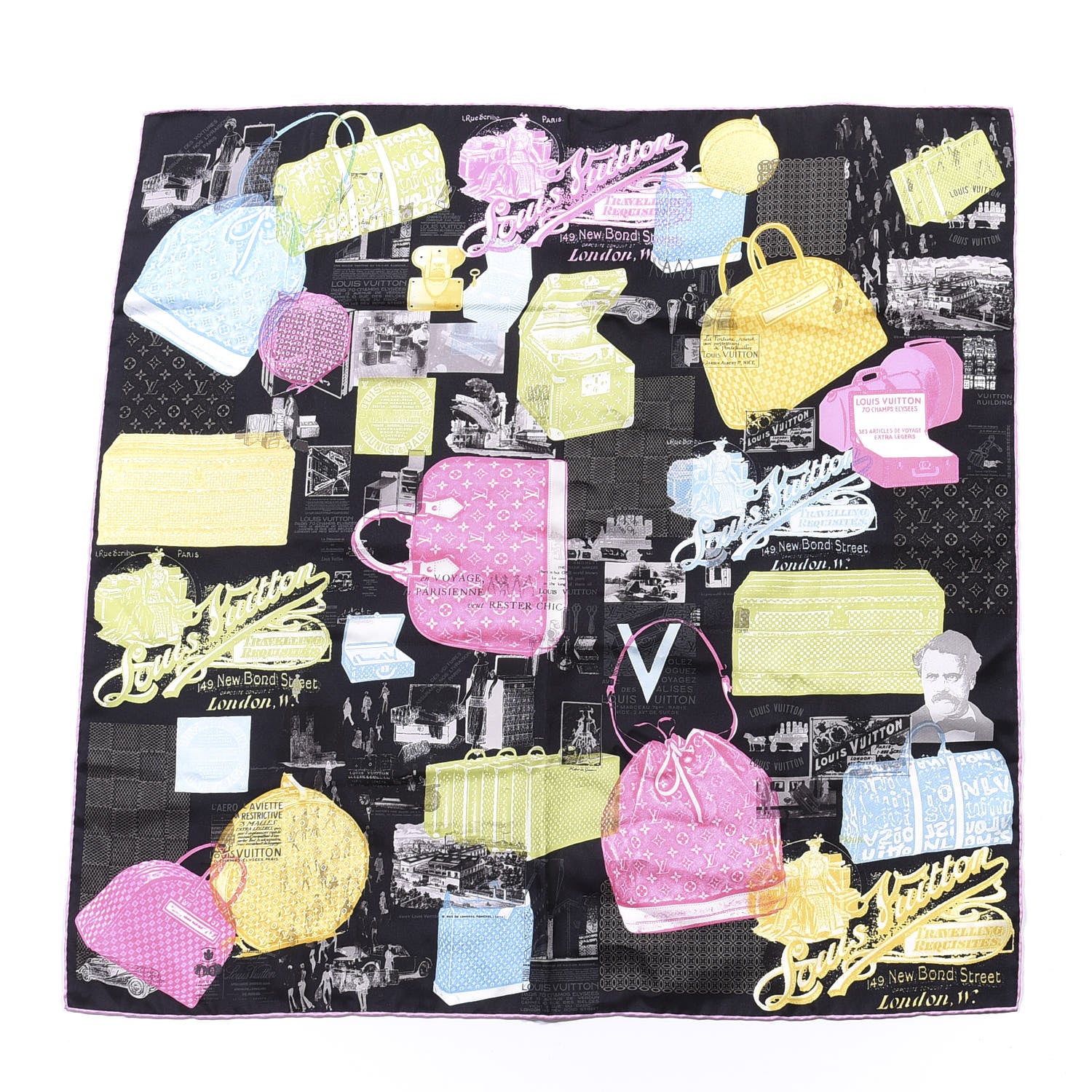 Louis Vuitton Silk Travel Square Scarf 1 of 3